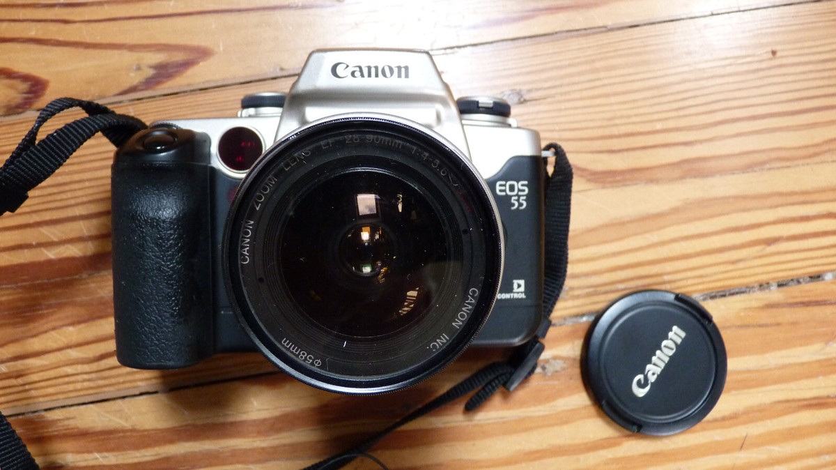 Canon EOS 55 SLR Film Camera EF 28-90mm f/4-5.6 Lens - GOOD | eBay UK