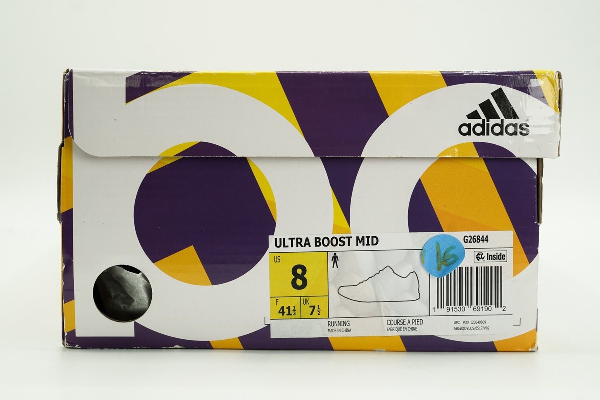 EＮN ADIDAS ULTRA BOOST MID NEW SIZE 8 MULTI COLOR GREY WHITE G26844 | eBay