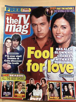 TV MAG 03/05/03 Debra Stephenson Amanda Holden Jane Asher Emma Atkins Eastenders