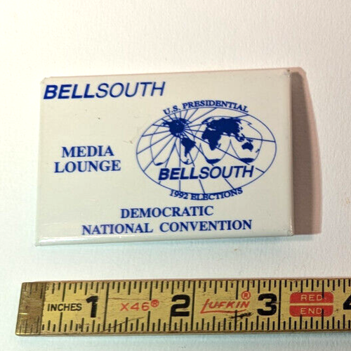 Bell South 1992 Democratic National Convention Media Lounge Button - Bild 1 von 2