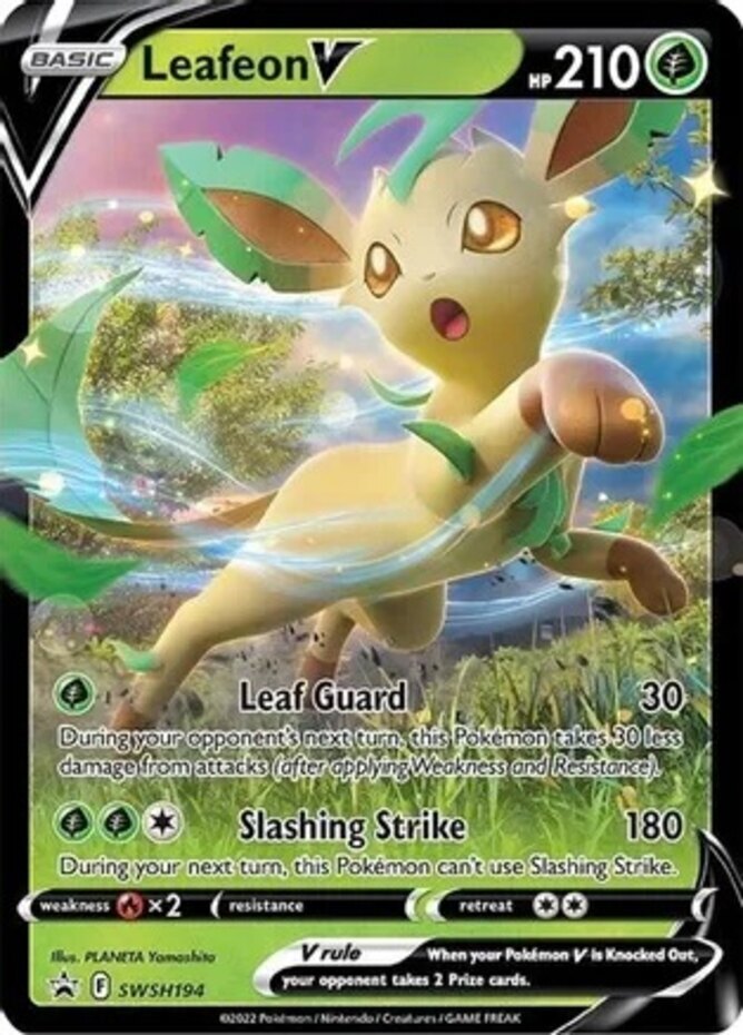 Leafeon V - SWSH194 - SWSH Black Star Promos Pokemon Lightly Played SWSH Black S