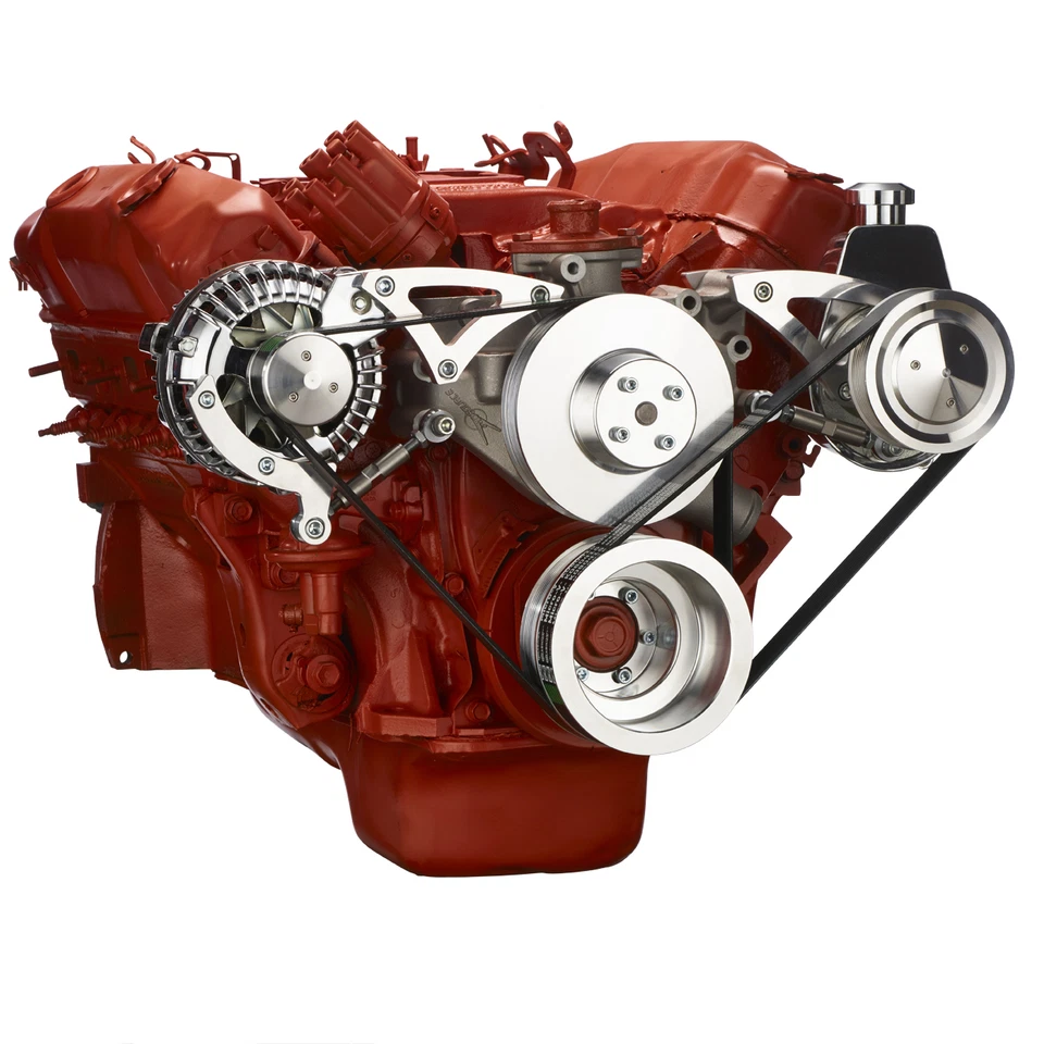 Kit de conversão de polia serpentina Mopar Big Block 426 440 Chrysler direção hidráulica - Imagem 3 de 4