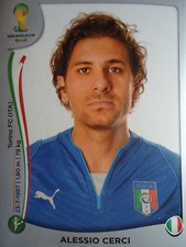 Panini 332 Alessio Cerci Italia Mondiali FIFA 2014 Brasile