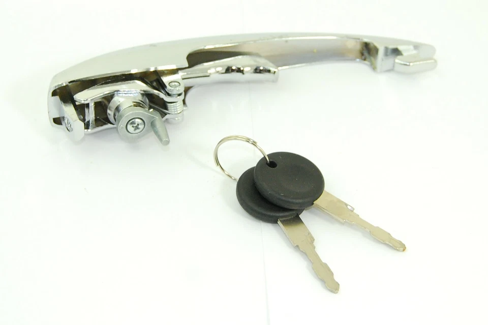 Maçaneta externa da porta com chaves lado direito ou esquerdo compatível com Volkswagen Ghia 1968-1974 - Imagem 2 de 2
