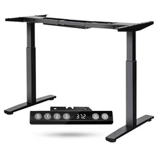 Costway Electric Stand Up Desk Frame Dual Motor Height Adjustable w/ LED Display