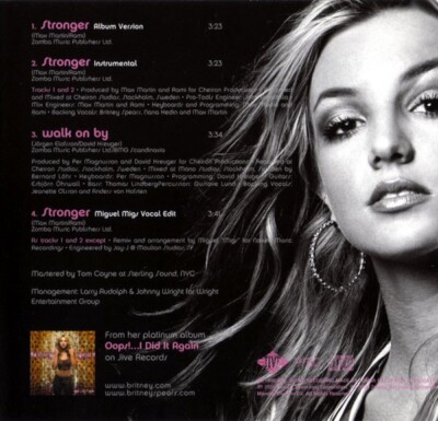 BRITNEY SPEARS - Stronger - NM 2000 Jive Holland Import CD - 4