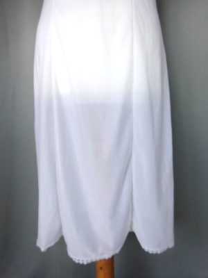 Combinaison Fond De Robe En Nylon – Femme, Taille 48, Blanc – Sans Marque, Neuve