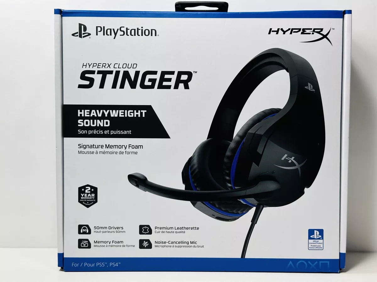 HyperX Cloud Stinger - Gaming Headset (Black-Blue) PS5-PS4 FREE