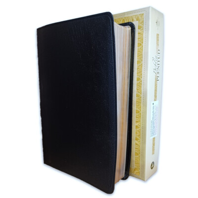 Biblia Pastoral de Estudio Plenitud RV1960 piel elaborada negro