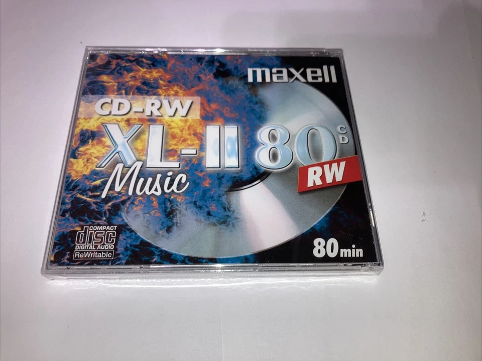 Maxell CD-RW 80 XL-II BRANDED DIGITAL Audio Music Rewritable 80Min IN Jewel Case - Image 2 of 4