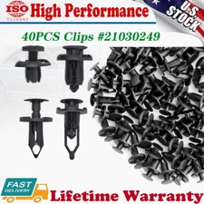 40X Car Body Rivet Push Pin Bumper Fender Retainer Trim Moulding Clips Parts Kit