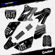 Black Gray Smokin Camo Graphics Kit fits 15-21 Yamaha YZ85 YZ 85 Decals Sticker
