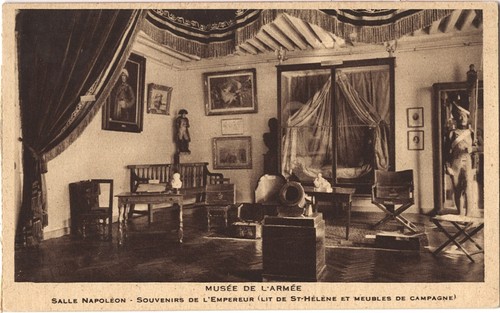 NAPOLEON Lit de L'Empereur à Sainte Hélène Meubles de Campagne CPA sépia 1930-40