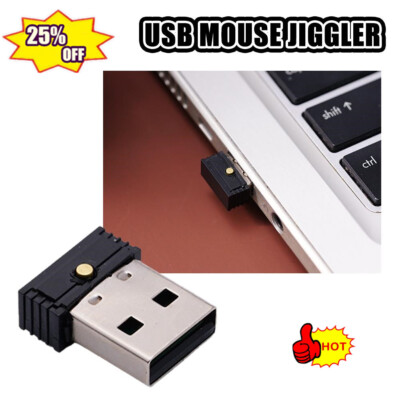 Mini Maus Jiggler Plug and Play USB Maus Bewegung Simulator für Laptop Desktop