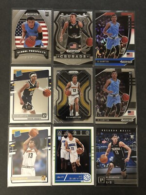 RJ Hampton Optic Rated Rookie Prizm DP Red White Blue Nuggets Magic 9Total