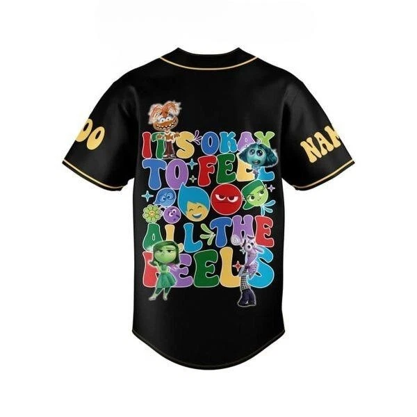Inside Out 2024 Don’t Bottle It Up Personalized Baseball Jersey
