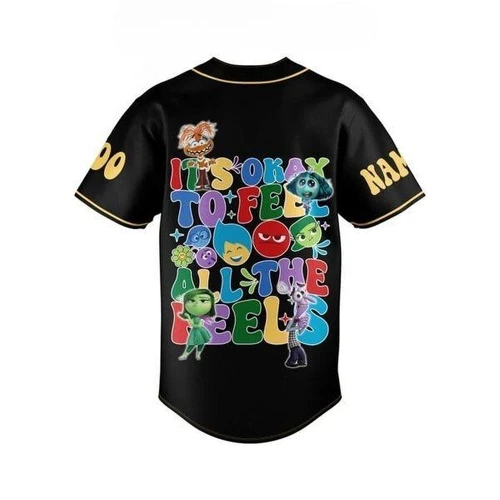 Inside Out 2024 Don’t Bottle It Up Personalized Baseball Jersey