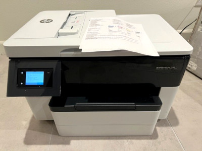 HP OfficeJet Pro 7740 Wide Format All-in-One Printer 1 Pg Ct, Full ink Included