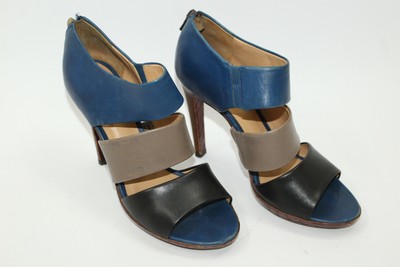 Bottega Veneta Women Shoes Sz 7 Europe 37 5 Blue Leather S8453 Ebay