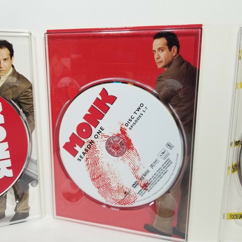 Monk Season 1 TV Show Series DVD 4-Disc Set Tony Shalhoub 2010 - Picture 7 of 12