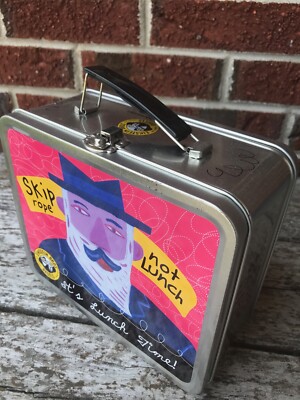 Einstein Bros Bagels Tin Box It's Lunch Time Handle Lock 8'' Personalize It