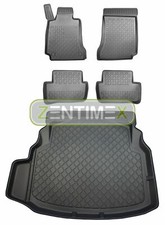 Z330430 SET Kofferraumwanne Gummifußmatten für Mercedes C-Klasse W204 Limousine 