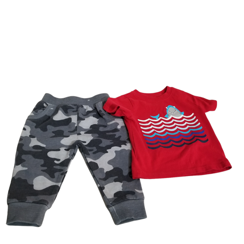 Garanimals Baby Boy Camo Pants Gray 6-9 