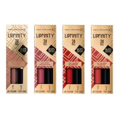 MAX FACTOR Lipfinity 24 HRS Lipstick Lip Colour + Top Coat - CHOOSE YOUR SHADE