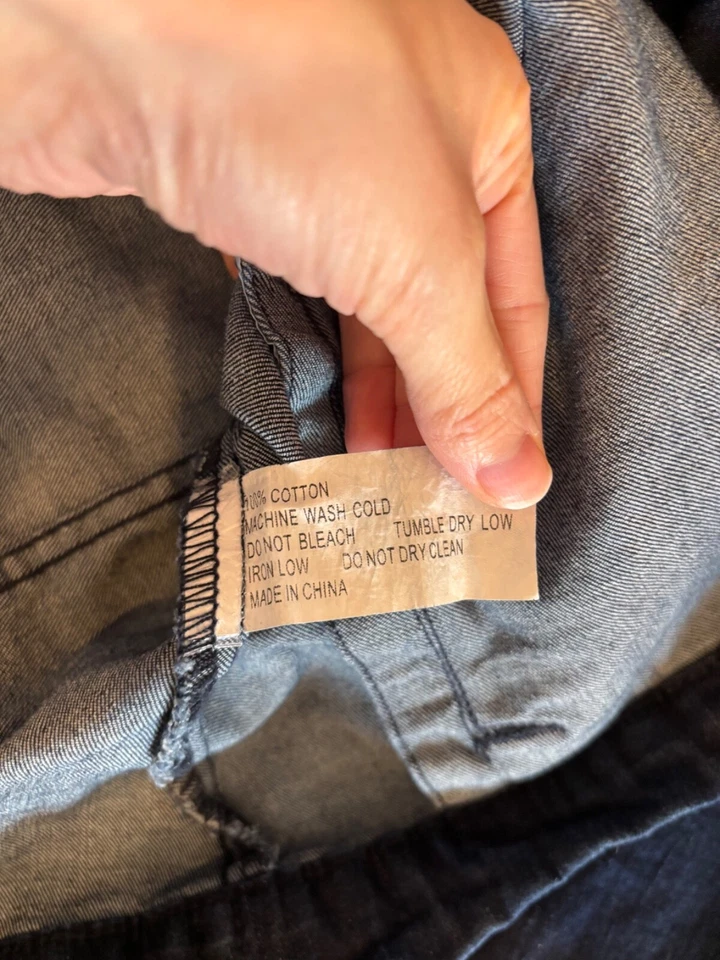 复古 SNAP-ON 工具牛仔夹克女式中号海军蓝褪色工作服 — 第 4/4 张图片