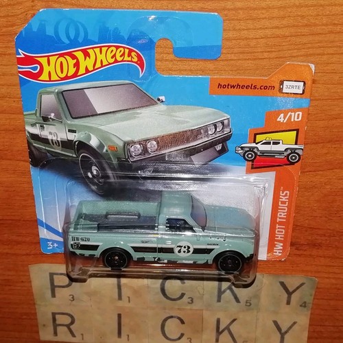 Hot Wheels Datsun 620 Blue (9/365) - HW Hot Trucks 4/10 - Mattel/2018 - New - Picture 2 of 3