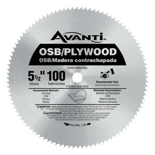 5-1/2 inch x 100 Tooth OSB/Plywood Circular Steel Saw Blade Construction
