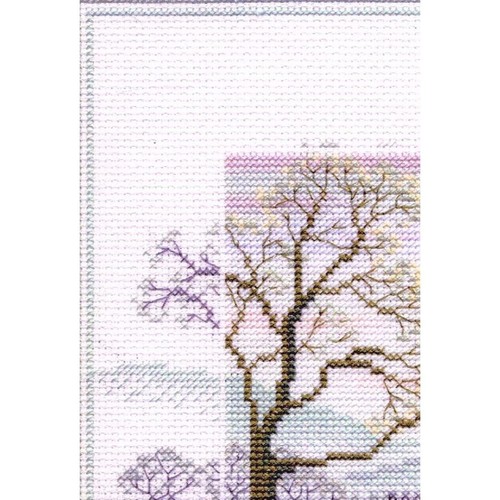 Cross-stitch kit bothy threads MM1 Misty Mornings Tree Winter - Picture 2 of 6