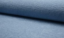 Double Sided Cotton TERRY TOWELLING Fabric Material - DUSTY BLUE