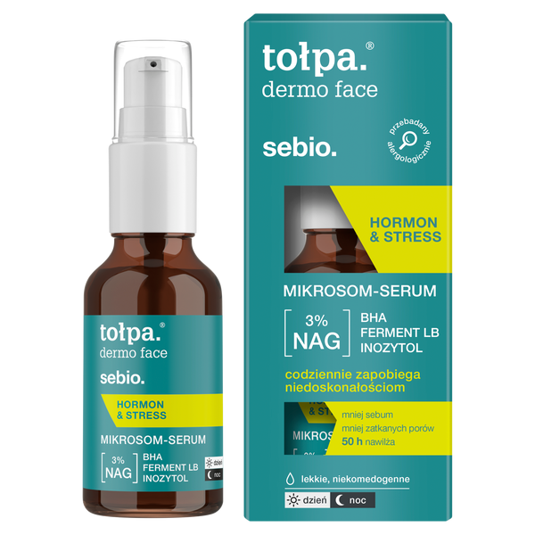 TOLPA Dermo Face Sebio Hormon & Stress Microsome - serum, day/night, 30ml