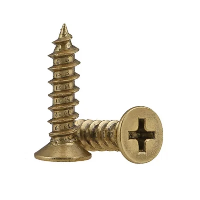GOO BETTER Solid Brass Phillips Countersunk Self-Tapping Screws Wood Screw M3 M3.5 M4 M5 M6