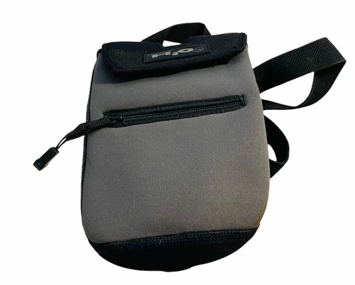 #4515 H2O fanny waist pack dual pouch water  bottle insulated case Zipper