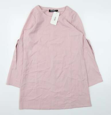 Yoins Damen Rosa Polyestermischung A-Linie Größe S