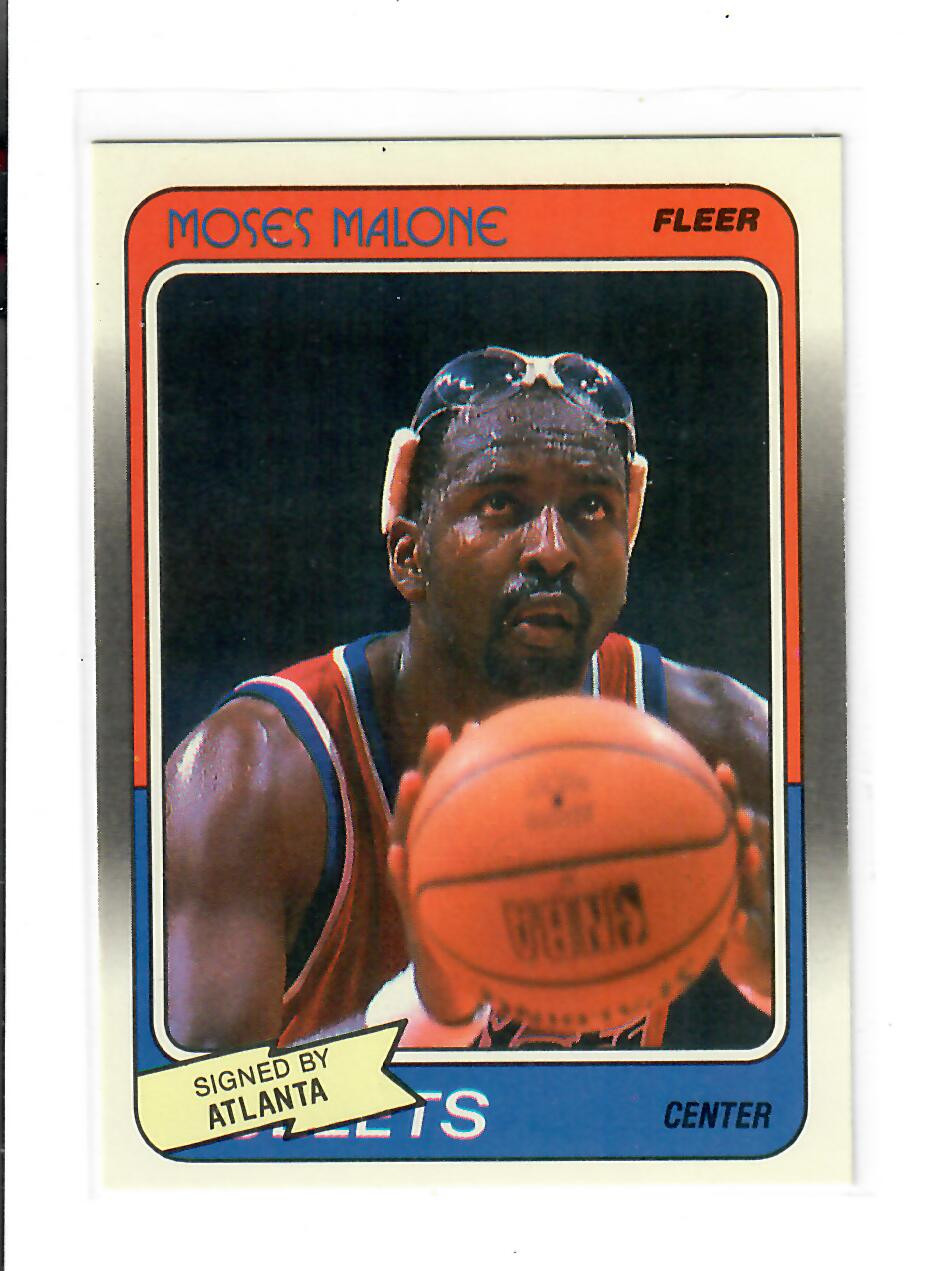 1988-89 FLEER BASKETBALL # 118 MOSES MALONE NICE CARD
