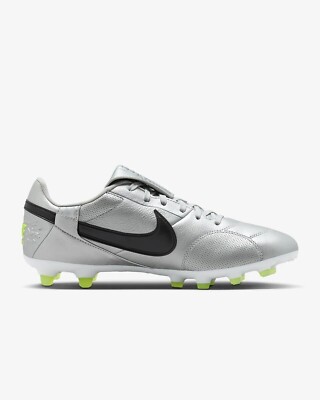The Nike Premier III FG Men's Multi Size Metallic Silver/Black