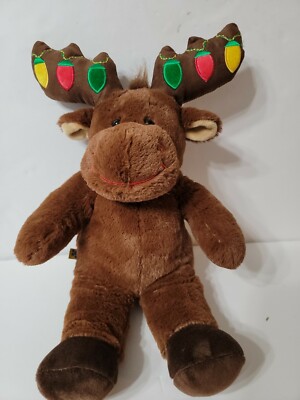 Build A Bear Workshop Hal Moose Christmas Lights Exclusive For Borders 16''