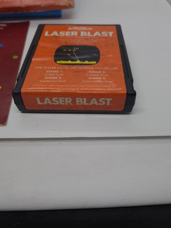 Activision Laser Blast 1981 Cartridge + Box for ATARI 2600 Tested And Working GC - Image 3 of 4