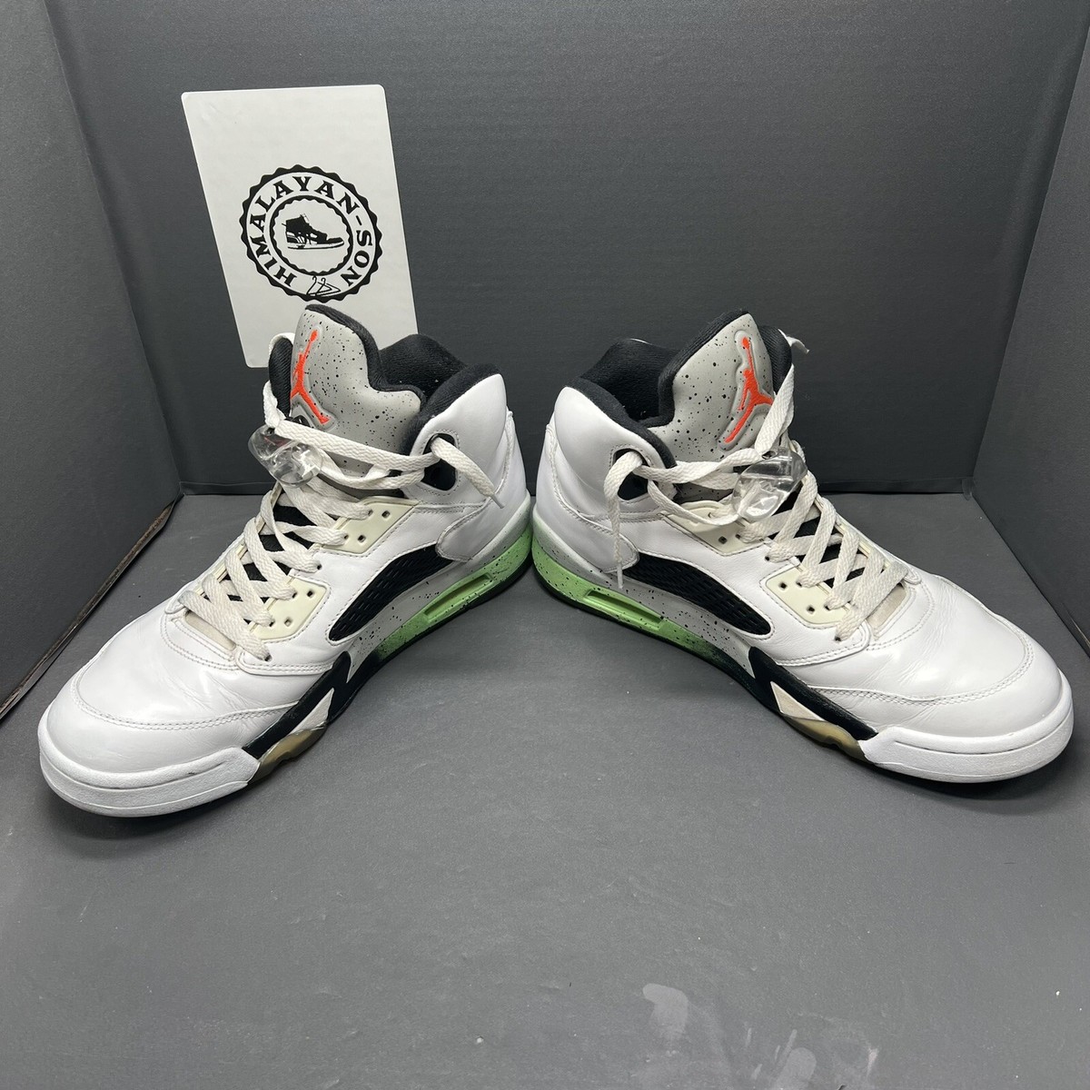 Nike Air Jordan Retro 5 V Poison Green 136027-115 Men\'s Size 9.5 Preowned Size 10.5 - Air Jordan 5 Retro 2015 Poison Green  main image 2