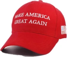 1PC MAGA 2024 Red Cap with USA Flag Election Year
