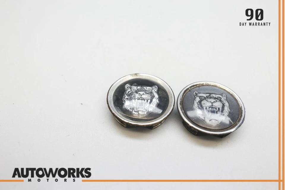 Juego de 2 tapacubos centrales de rueda Jaguar XJS serie 3 92-96 OEM Foto 2 de 4