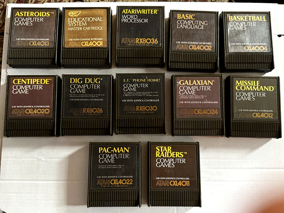 Atari Computer Cartridges 400/800 8 Bit Computers - Mix & Match VINTAGE ...