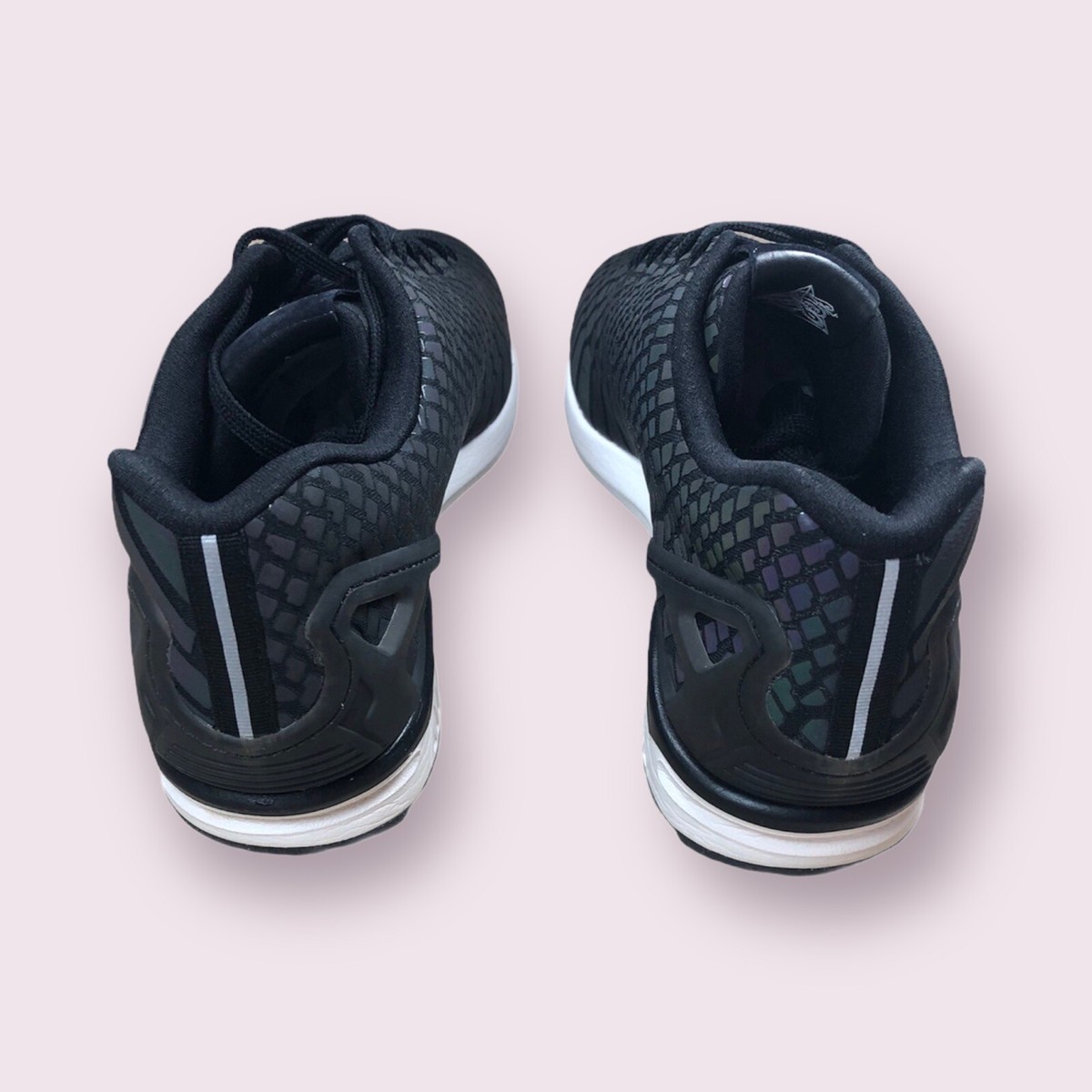 Adidas ZX Flux Black Xeno Reflective Size 10.5 B24441 | eBay