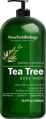 New York Biology Tea Tree Body Wash for Men and Women   Moisturizing Body Wash H