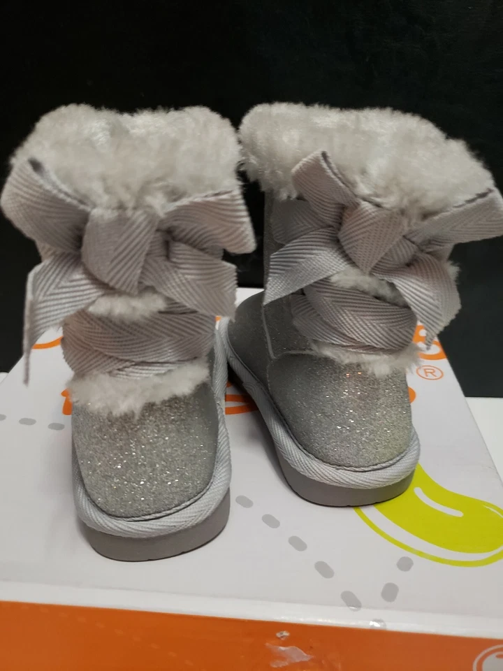 Новый в коробке Jumping Beans Vernie серый блестящий амортизированный ребенка ясельного возраста ботинки размер 6 розничной $45 - Изображение 2 из 4