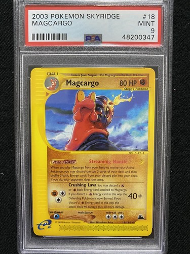 Magcargo graded PSA 9 for sale on eBay