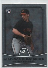 2010 Bowman Platinum #73 Madison Bumgarner ARIZONA DIAMONDBACKS Rookie Card 21. rookie card picture